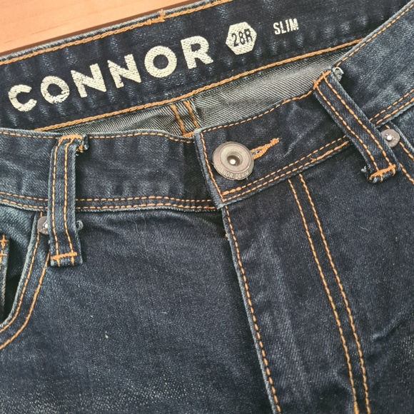 Connor Mens Dark Denim Slim Jeans Size 28R - Picture 7 of 8